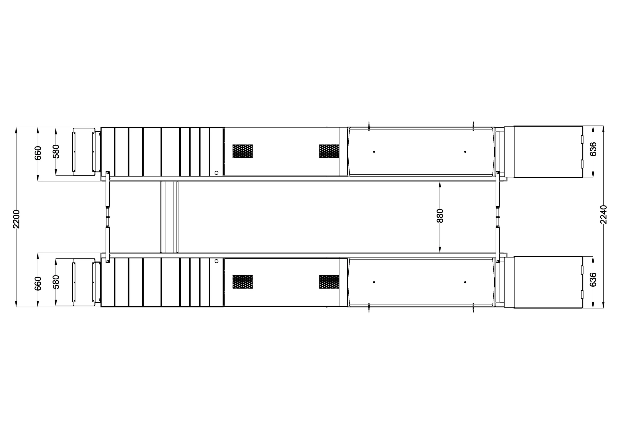 Hidraulična makazasta dizalica ATH Cross Lift® 40 OGA – 4.000 kg