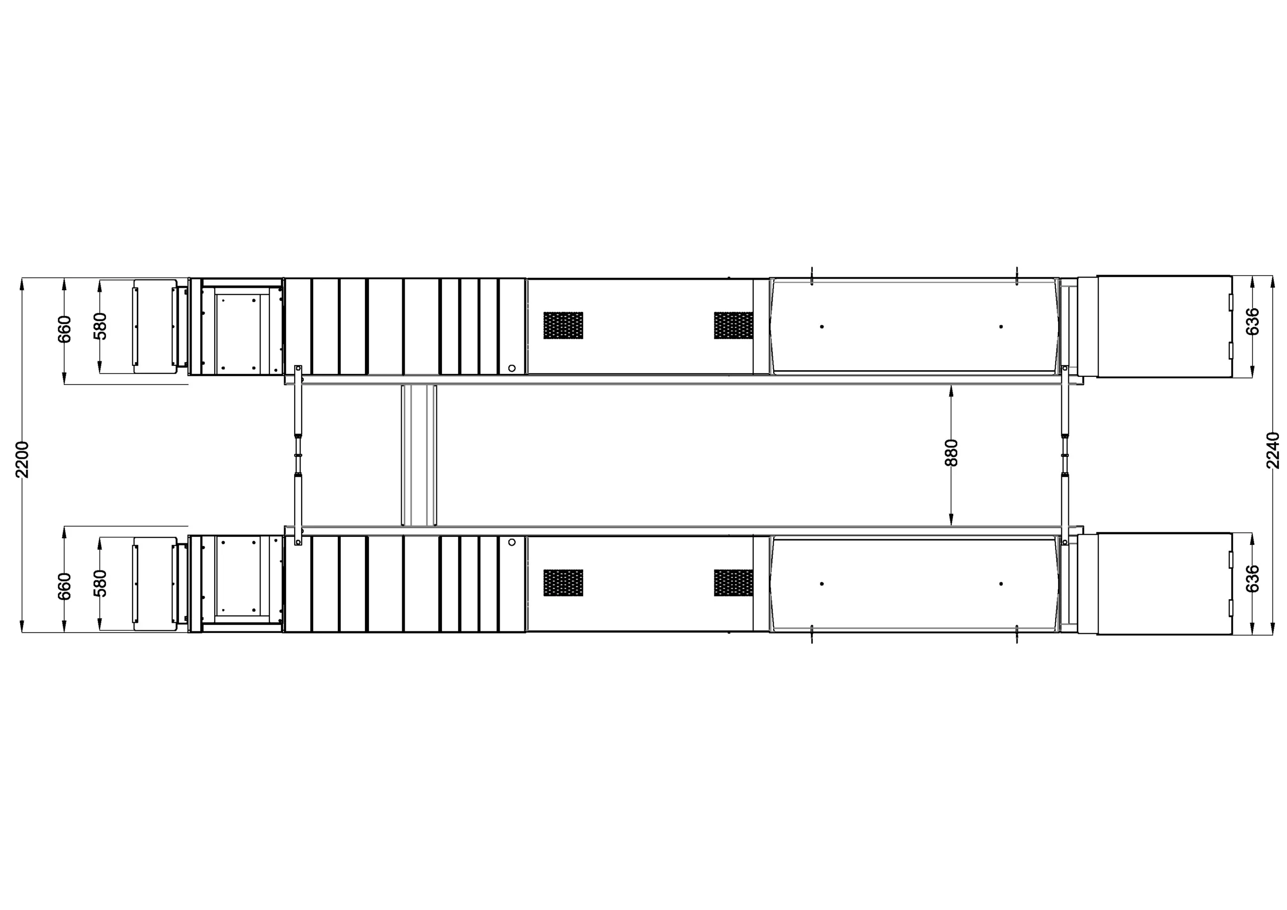Hidraulična makazasta dizalica ATH Cross Lift® 40 Plus OGA – 4.000 kg