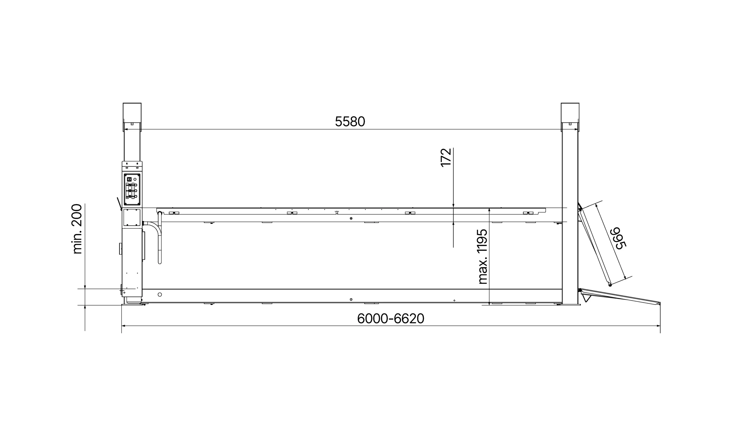 Elektro-hidraulična četvorostubna dizalica ATH Four Lift® 55P – 5.500 kg