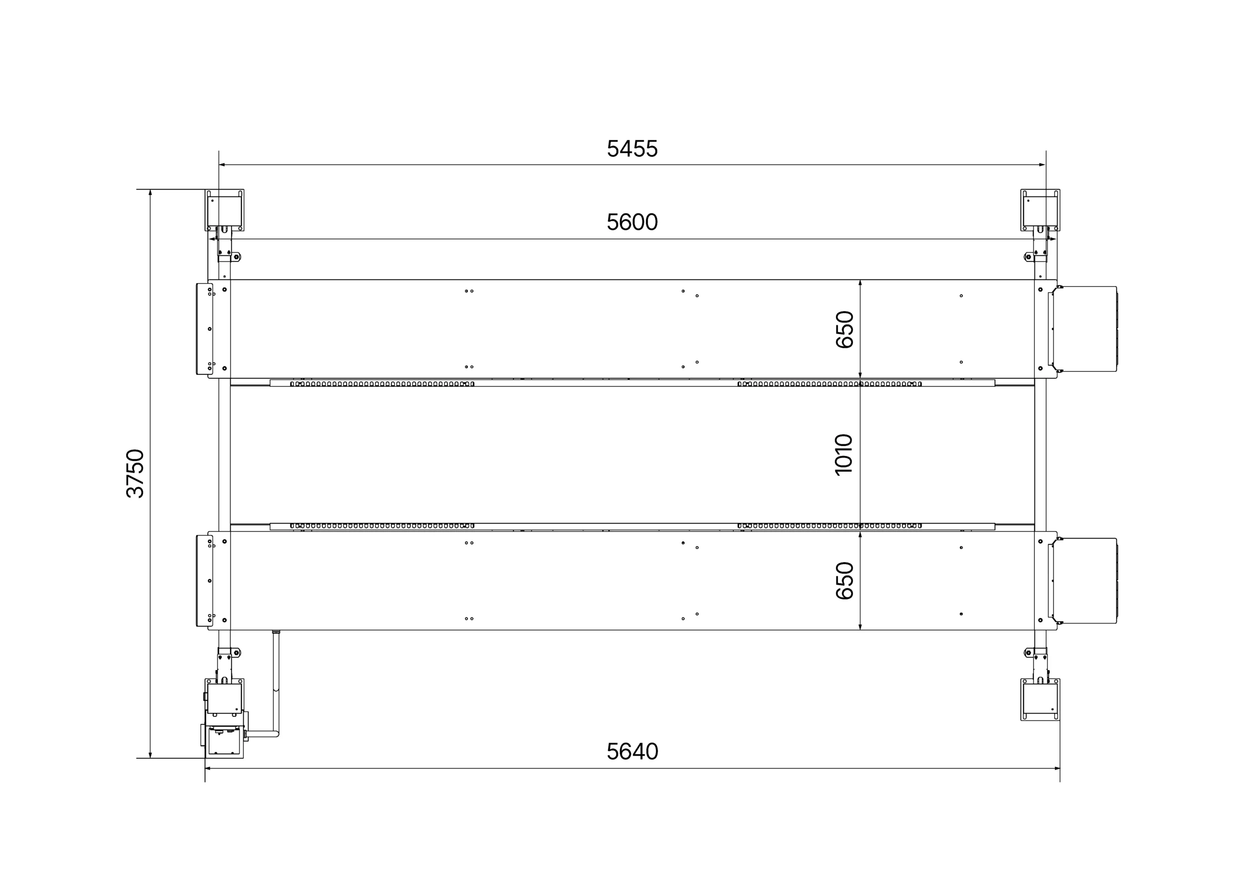 Elektro-hidraulična četvorostubna dizalica ATH Four Lift® 55P – 5.500 kg