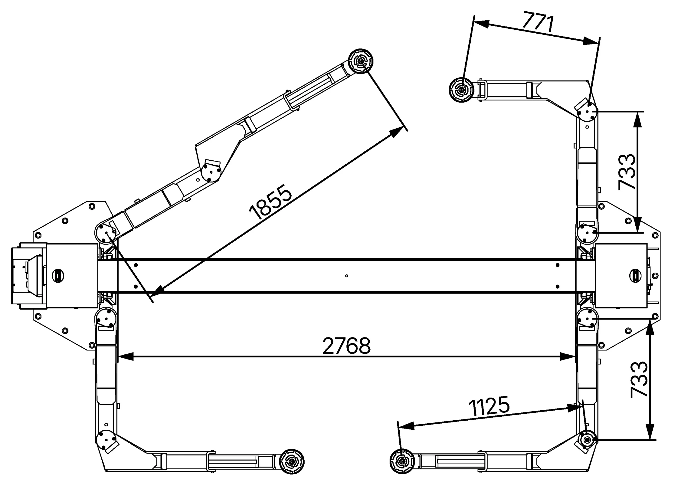 Elektro-hidraulična dvostubna dizalica ATH Matrix Lift® 2.75XL – 7.500 kg